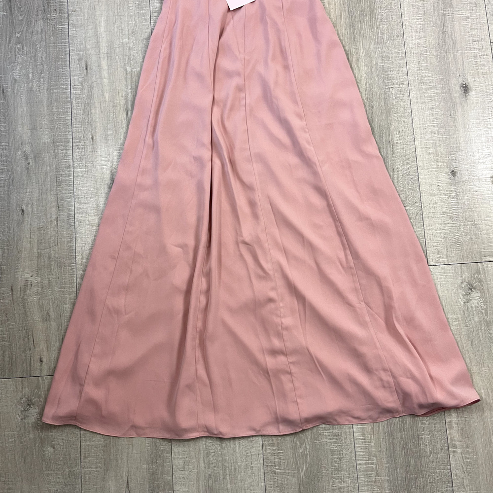 Fame and Partners Maxi Dress Womens 2 Pink Sleeveless Crossback Side Slit NWT - Picture 14 of 16
